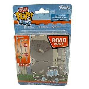 Funko Bitty Pop Bitty City Road Pack 2 Accessories Set Grey New NIB Tiles Props